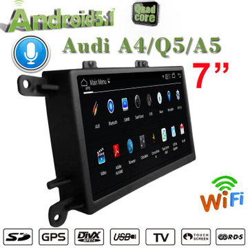 7 inch Ouchscreen for Audi A4 / Q5 / A5 MMI 2G Multimedia GPS Navigatior Apple Carplay Android Auto Aftermarket Radio Head Unit Upgrade Wifi 4G Youtube TikTok