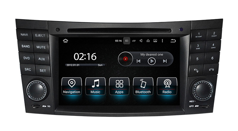 Hualinan Autoradio for Mercedes E/G/CLS/CLK W209 W211 W219 W463 Stereo Radio Head Unit Upgrade 7"Touch Screen DVD Apple CarPlay Android Auto Replacement Aftermarket GPS Navigation Bluetooth Multimedia
