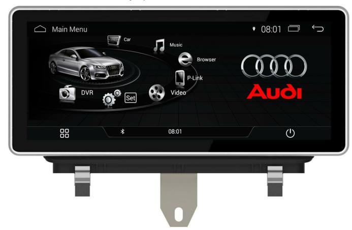 10.25"Car Multimedia Navigation System for Audi Q3 MMI 2GTouchscreen 3D GPS Navi USB WIFI SD Carplay