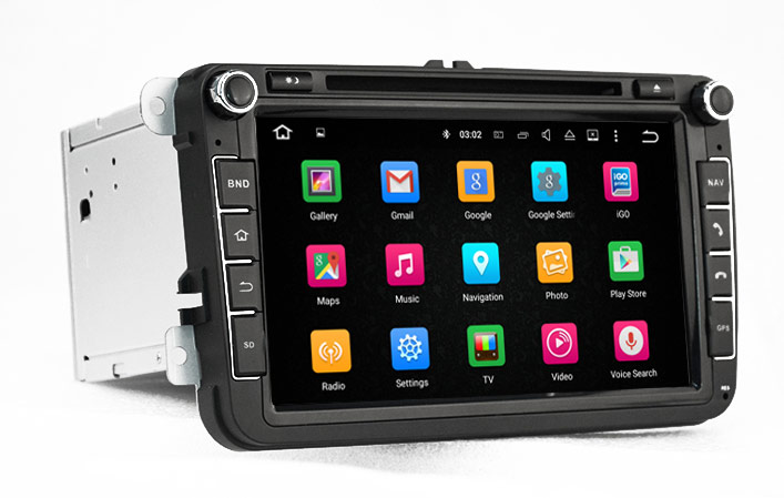 8"carplay Car Dvd Gps Volkswagen Android 9.0 Dvd Navigation Wifi Connection,4g Internet Carplay Auto
