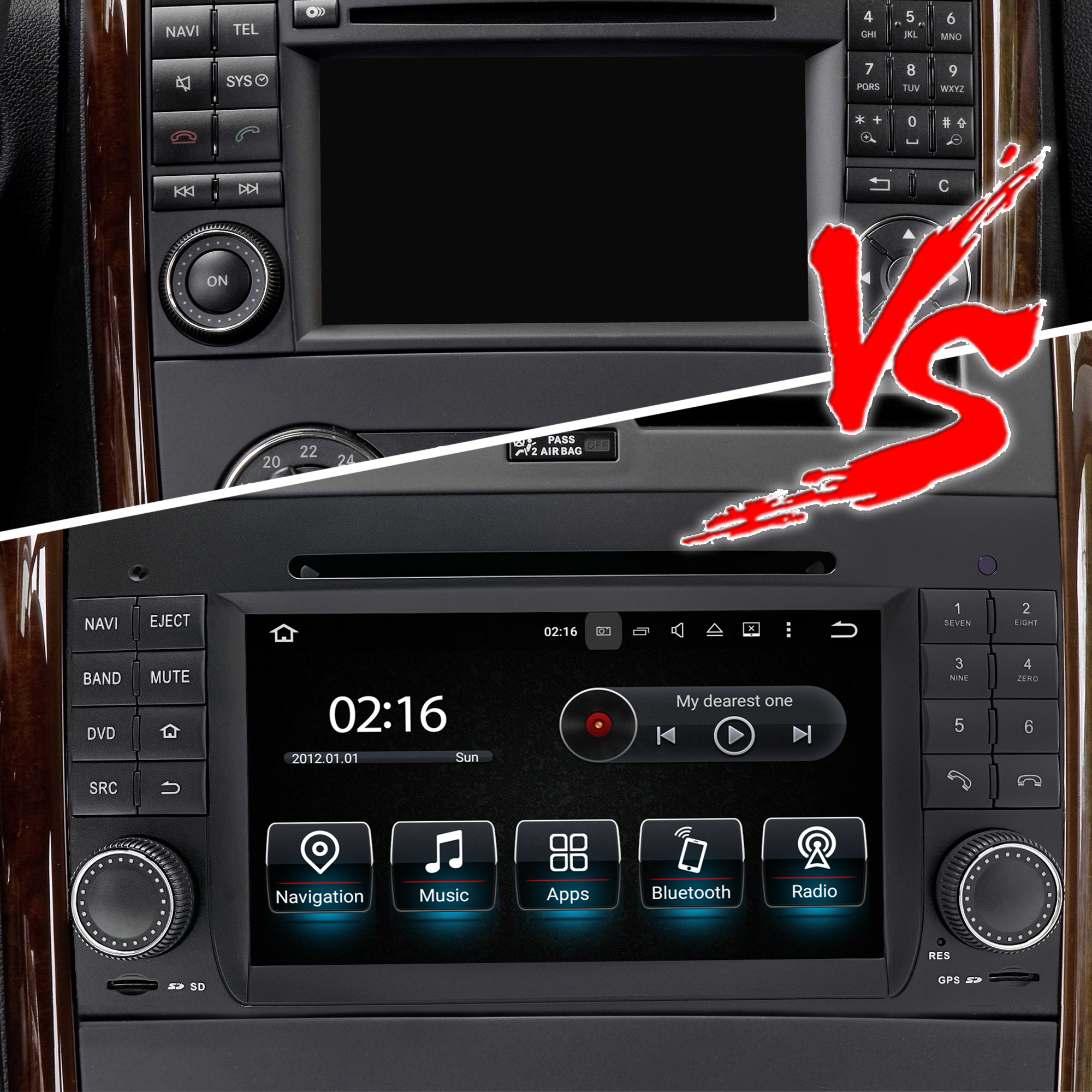 Hualingan HLA-8822 Mercedes W169 C169 A-Class Radio pk Hualingan HLA-8822 Mercedes W169 C169 A-Class Radio pk