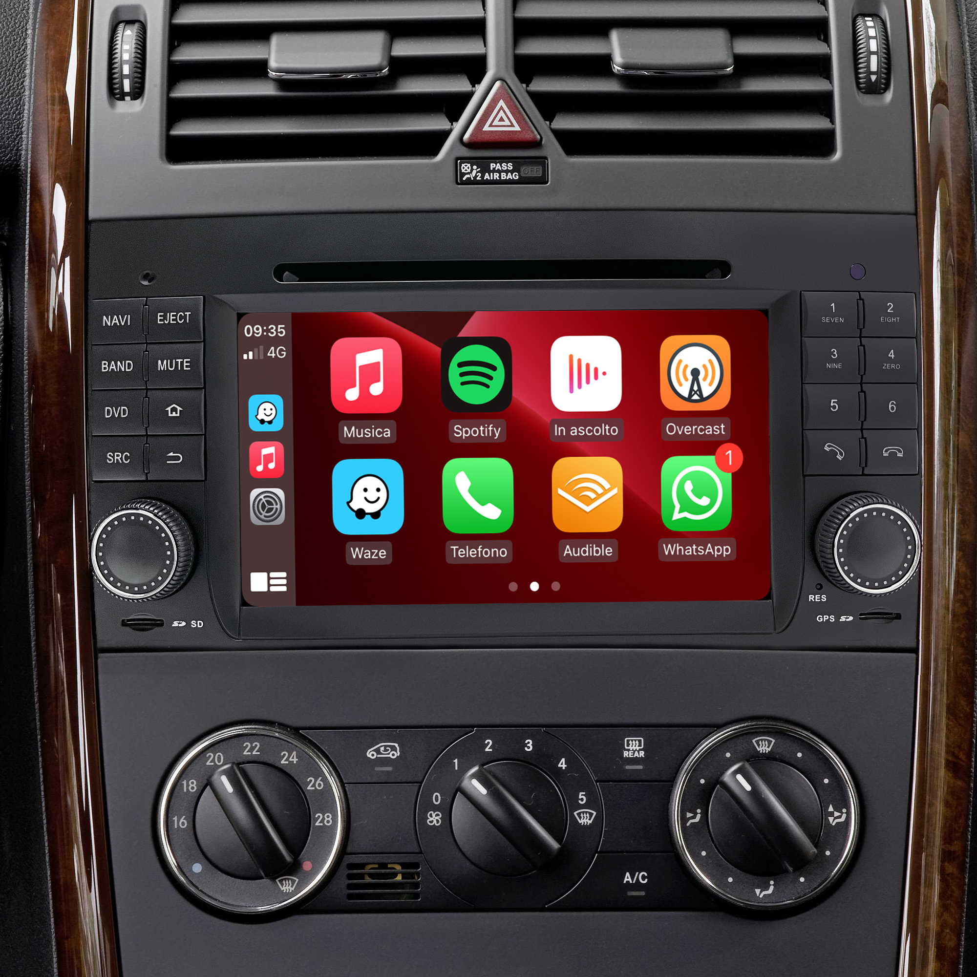 Hualingan HLA-8822 Mercedes W169 C169 A-Class Radio carplay Hualingan HLA-8822 Mercedes W169 C169 A-Class Radio carplay