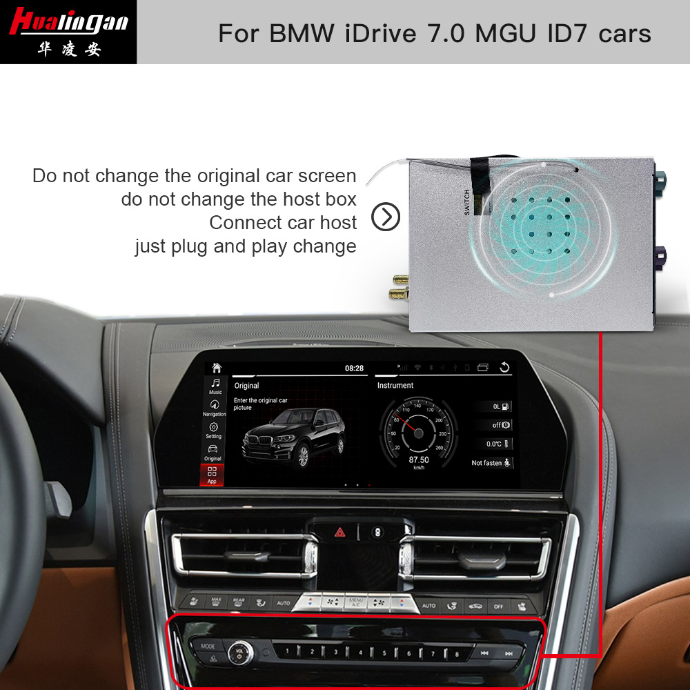 for BMW X6 (G06) iDrive 7.0 Aftermarket Radio Carplay & Android Auto Upgrade Mirrorlink Navigation Youtube 