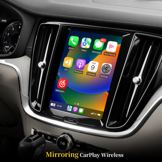 Wireless Android Auto Interface Adapter for VOLVO S60 Apple CarPlay Screen Mirroring Adapter Installation Wi-Fi LVDS Interface Is for Special Car, Compatible Car With Or Without OEM Wired CarPlay