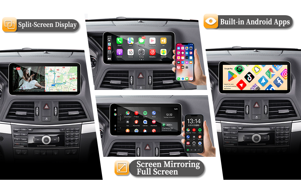 Hualingan HLA-1503 HLA-1203 Mercedes-Benz E-Class C207 A207 W207 full screen mirroring Hualingan HLA-1503 HLA-1203 Mercedes-Benz E-Class C207 A207 W207 full screen mirroring