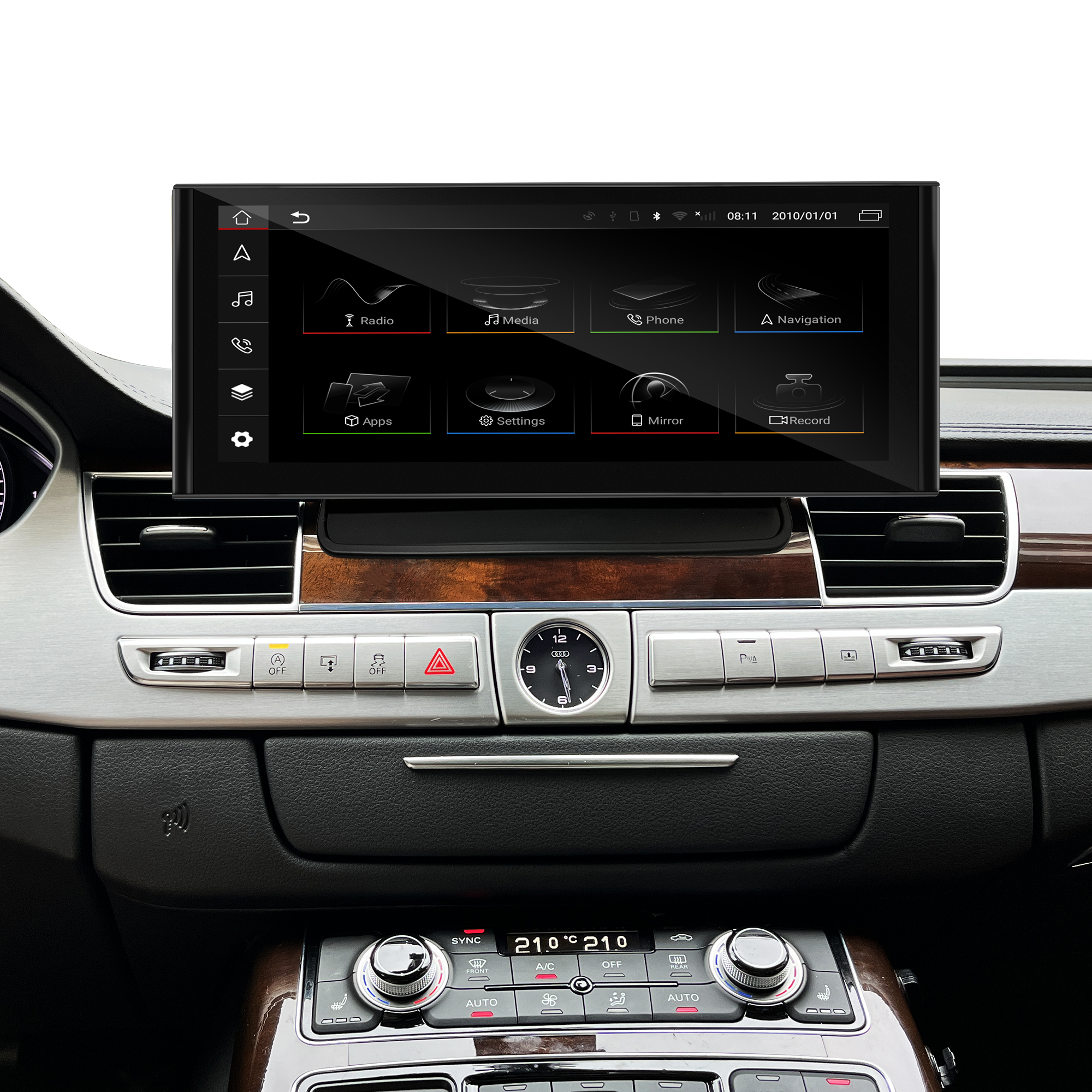 Hualingan hla-1284 Audi A8 S8 RS8 D4 MMI 3G android system Hualingan hla-1284 Audi A8 S8 RS8 D4 MMI 3G android system