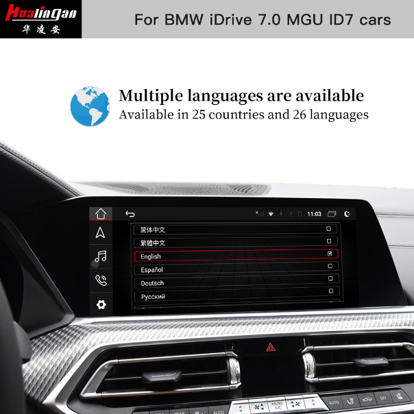 for BMW 4 Series (G22) iDrive 7 Radio Navigation Wireless Android Auto Apple Carplay Box Internet radio/TV Wifi 4G Front and Rear Vehicle Backup Cameras 