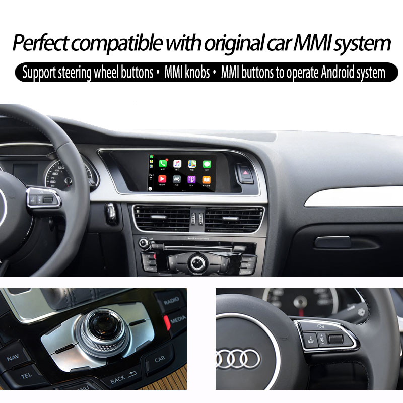 Car In-Dash Navigation GPS for Audi A4 / Q5 / A5 MMI 3G 7" Android BT transmitter / music video / USB / SD / WIFI / 4G
