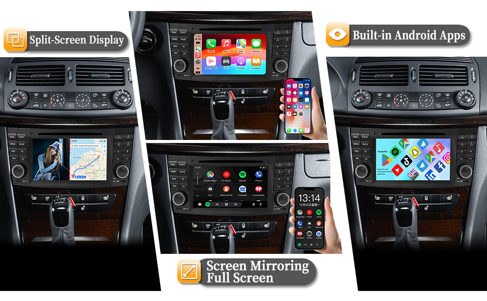 Hualingan hla-8797 Mercedes W211 S211 W219 C219 W463 Radio Full Screen Hualingan hla-8797 Mercedes W211 S211 W219 C219 W463 Radio Full Screen