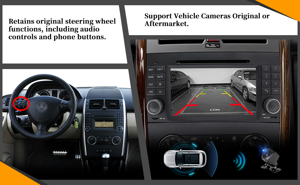 Hualingan HLA-8822 Mercedes W169 C169 A-Class Radio Vehicle Backup Cameras Hualingan HLA-8822 Mercedes W169 C169 A-Class Radio Vehicle Backup Cameras