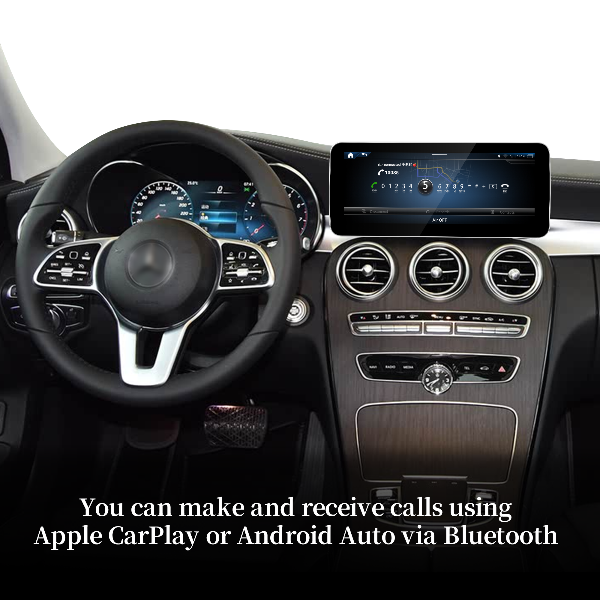 hualingan hla-1055 1255 for Mercedes-Benz C-Class NTG 5.5 W205 BT hualingan hla-1055 1255 for Mercedes-Benz C-Class NTG 5.5 W205 BT