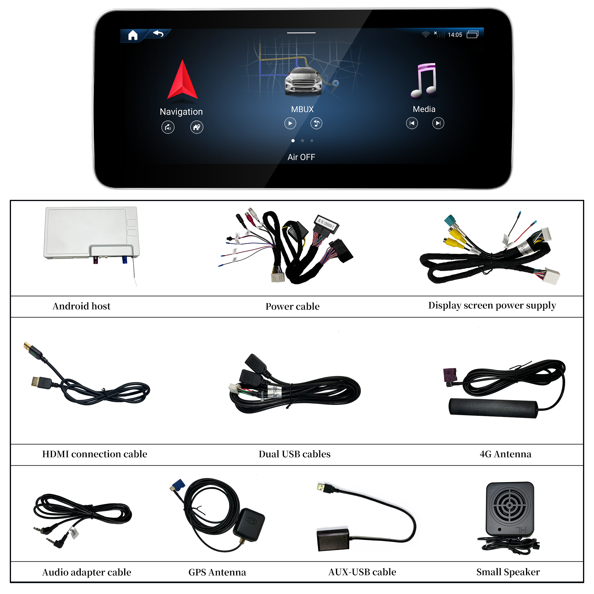 hualingan hla-1055 1255 for Mercedes-Benz C-Class NTG 5.5 W205 accessorise hualingan hla-1055 1255 for Mercedes-Benz C-Class NTG 5.5 W205 accessorise