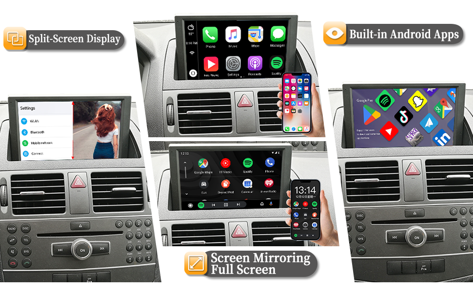 hualingan hla-8810 Mercedes W204 S204 C204 NTG 4.0 mirroring hualingan hla-8810 Mercedes W204 S204 C204 NTG 4.0 mirroring