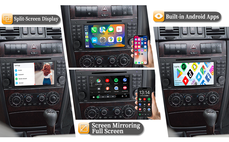 screen mirroring hualingan hla-8731 mercedes W203 S203 CL203 W463 screen mirroring hualingan hla-8731 mercedes W203 S203 CL203 W463