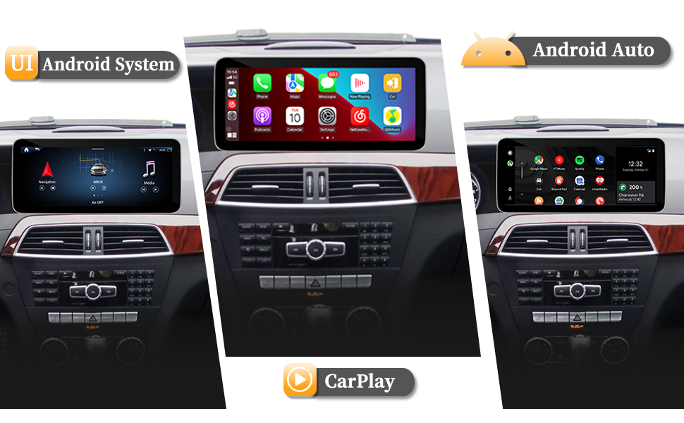 hualingan hla-1014 HLA-1214 Mercedes C Class NTG 4.5 4.7 W204 C204 S204 android android auto apple carplay  hualingan hla-1014 HLA-1214 Mercedes C Class NTG 4.5 4.7 W204 C204 S204 android android auto apple carplay