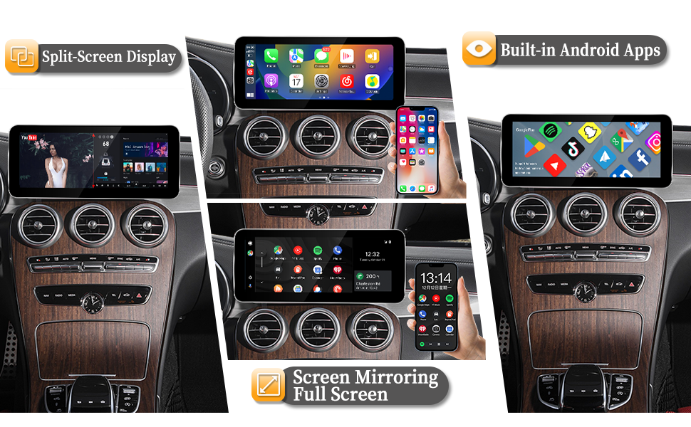 hualingan hla-1055 1255 for Mercedes-Benz C-Class NTG 5.5 W205 full screen hualingan hla-1055 1255 for Mercedes-Benz C-Class NTG 5.5 W205 full screen