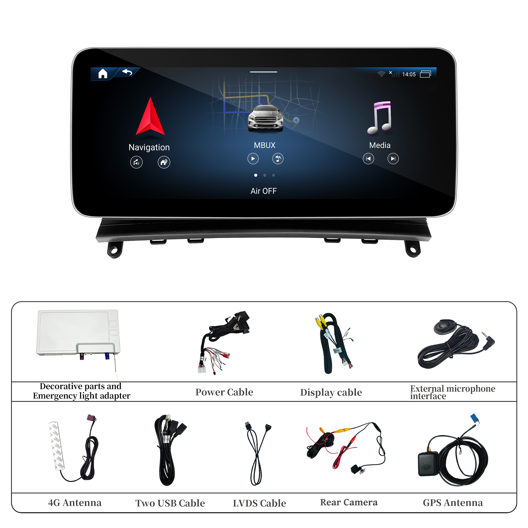 hualingan hla-1008 hla-1208 Mercedes C Class W204 NTG 4.0 Accessories hualingan hla-1008 hla-1208 Mercedes C Class W204 NTG 4.0 Accessories