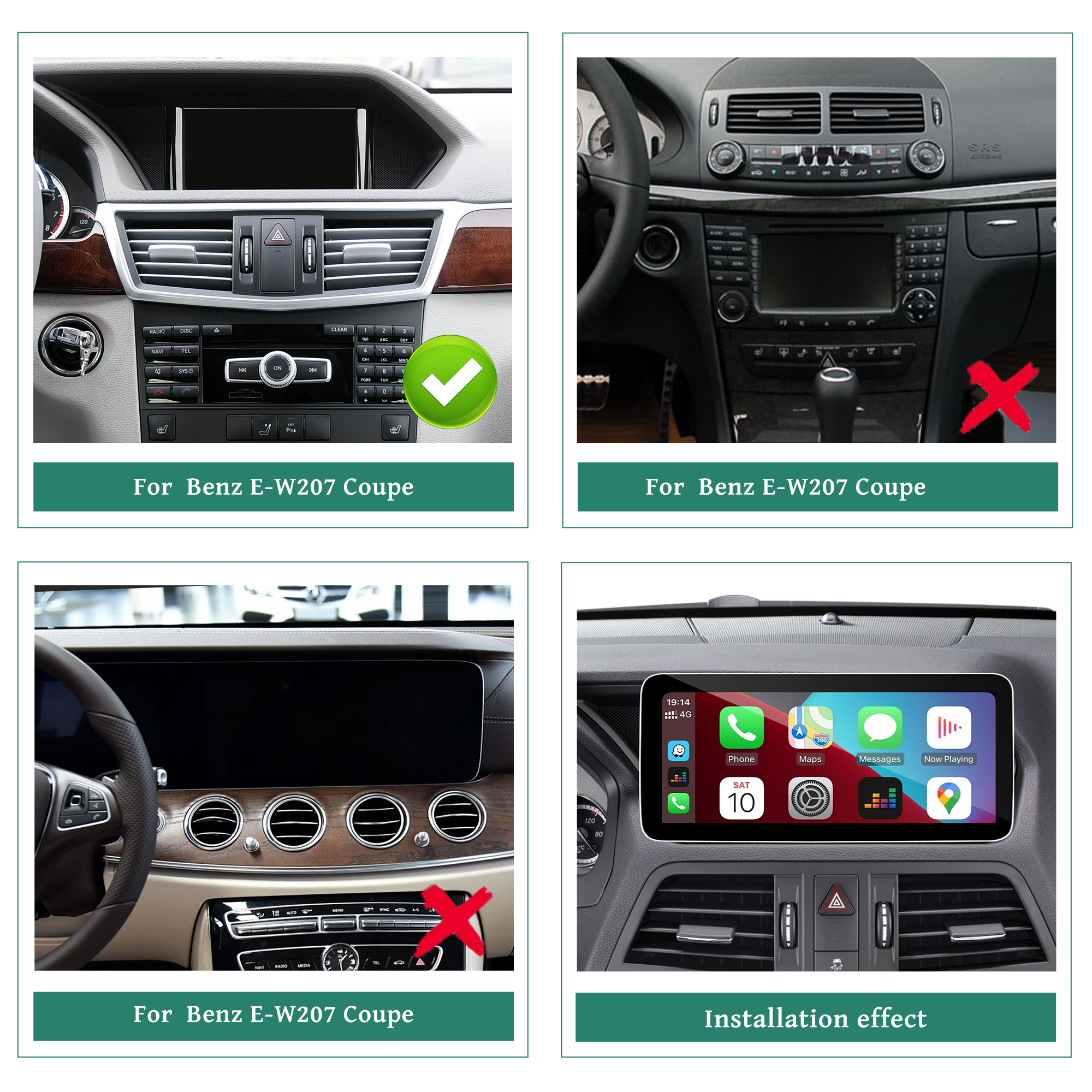 Hualingan HLA-1503 HLA-1203 Mercedes-Benz E-Class C207 A207 W207 Compatible Car Models Hualingan HLA-1503 HLA-1203 Mercedes-Benz E-Class C207 A207 W207 Compatible Car Models