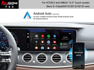 Upgrade C238 A238 Mercedes E Class MBUX Android Screen Android Auto Wireless Carplay Autoradio With-10.25-12.3 Inch-Touch-Screen Onboard Cameras Wi-Fi 