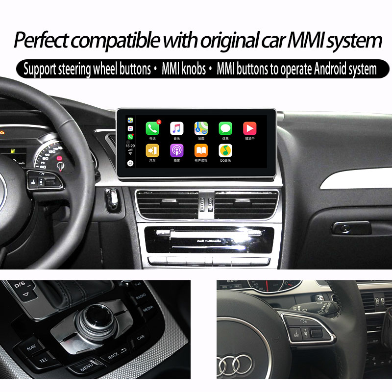 10.25” Touchscreen for Audi A5/ S4/ RS5 8T 8F Mmi 2g Video Facebook Apple Carplay Mirroring Android Navigation Update RHD