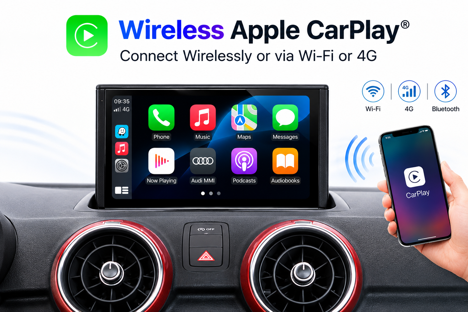 Hualingan HL-8661 HL-8661-1 Audi A1 8X Apple CarPlay Hualingan HL-8661 HL-8661-1 Audi A1 8X Apple CarPlay