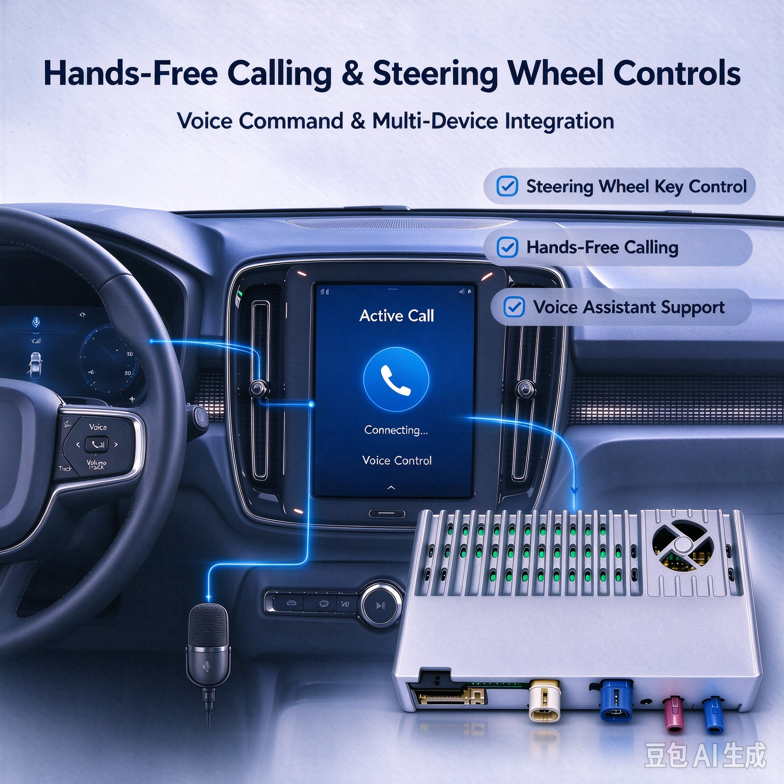 Hualingan Wireless CarPlay Adapter Steering Wheel Controls Hualingan Wireless CarPlay Adapter Steering Wheel Controls