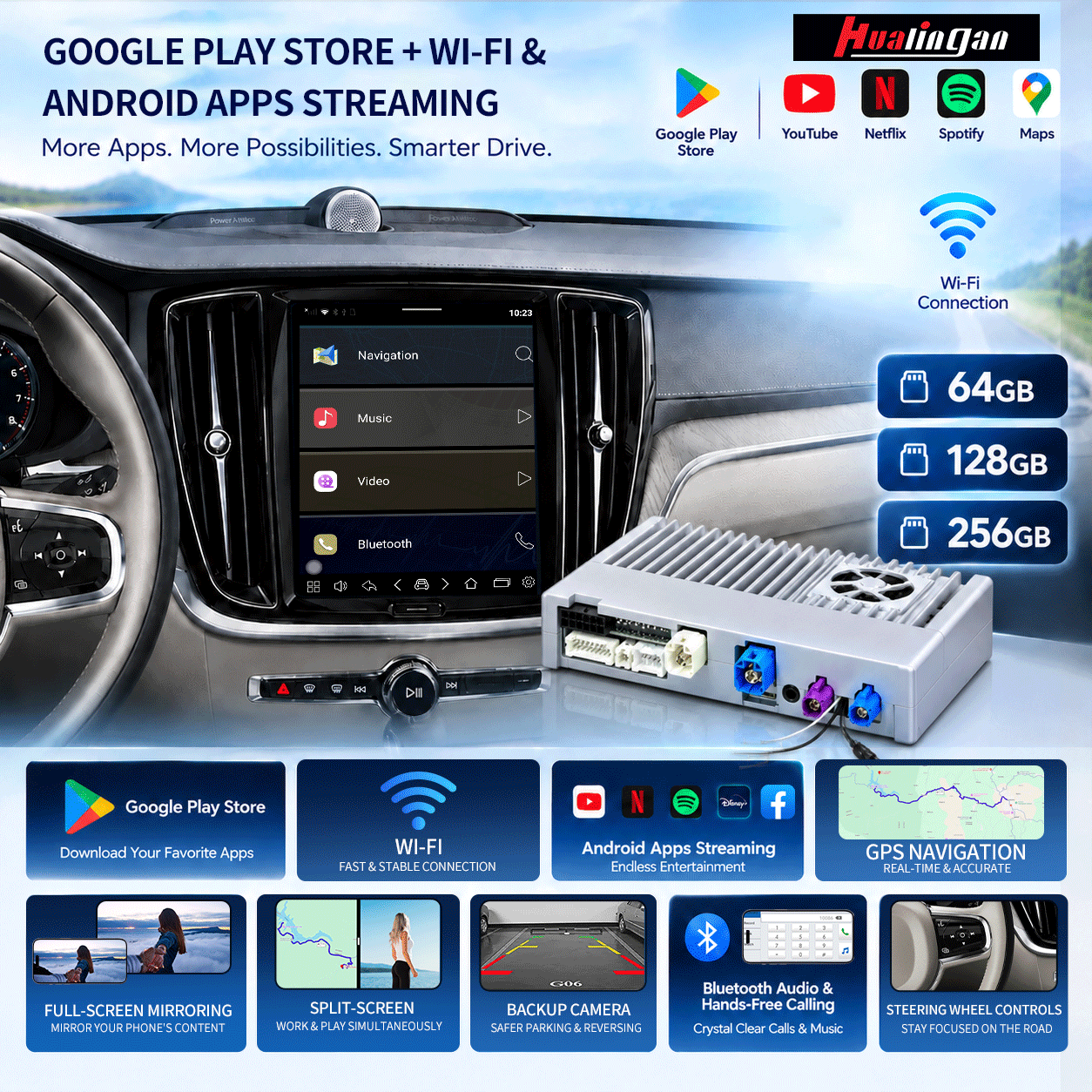 Hualingan HL-601 Volvo XC60 Google Play Store Hualingan HL-601 Volvo XC60 Google Play Store