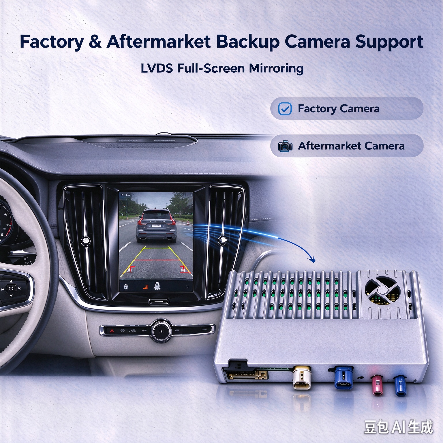 Hualingan Volvo XC60 S60 V60 Wireless CarPlay Adapter Backup Camera Support Hualingan Volvo XC60 S60 V60 Wireless CarPlay Adapter Backup Camera Support