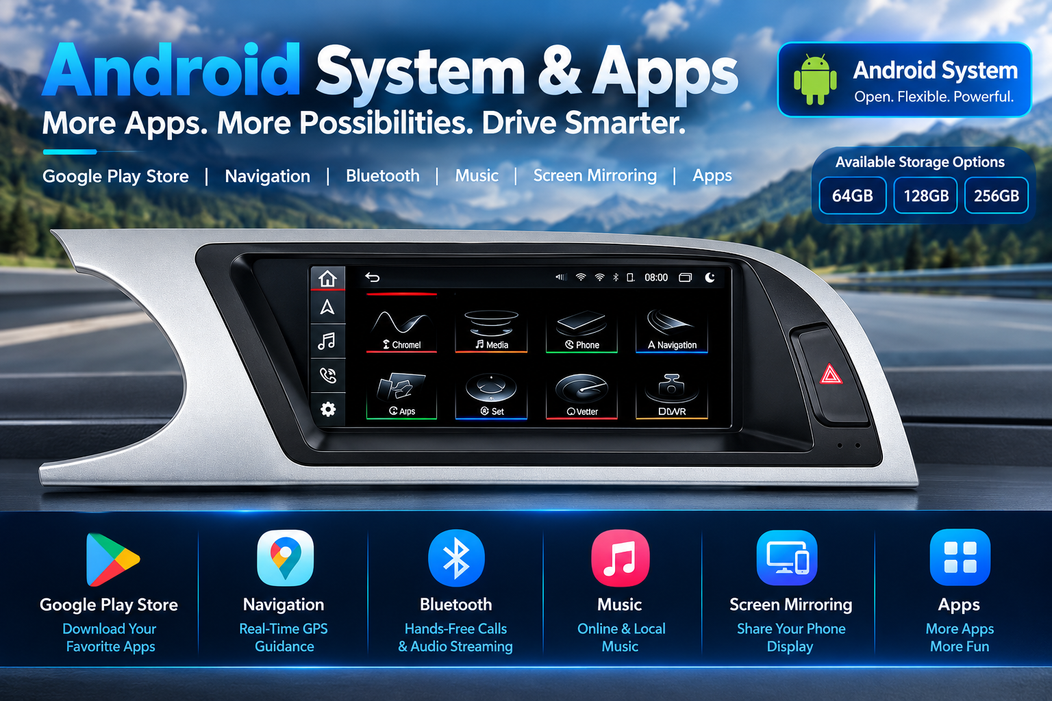 Hualingan HL-8870 HL-8870-1 Audi A4 S4 RS4 Android System (2) Hualingan HL-8870 HL-8870-1 Audi A4 S4 RS4 Android System (2)
