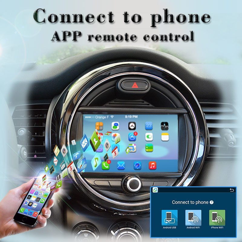 Hualingan Mini Cooper Radio F54/F55/F56/F57/F60 7” Touch Screen Stereo