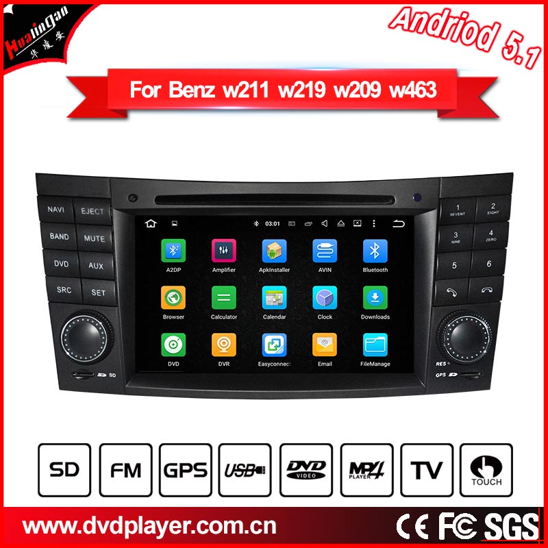 Hualingan Android Radio DVD 7” Mercedes W211 C209 C219 W463 NTG1 NTG2 NTG2.5 TouchScreen Upgrade Apple CarPlay Android Auto Fullscreen Mirror Bluetooth Music Multimedia Head Unit Wifi 