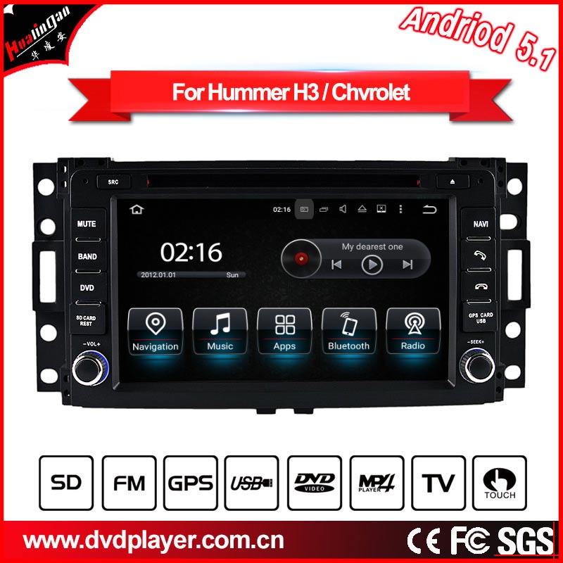 Hualingan Hummer H3 Android Radio Head Unit 7.0 Inch TouchScreen Car Stereo Upgrade Car GPS Navigation DVD Car Player Aftermarket Radio Wireless Apple CarPlay Fullscreen Audroid Auto