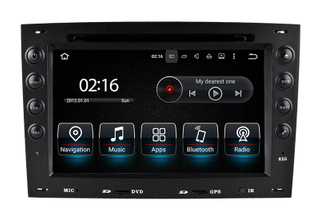 Hualingan Renault Megane 2 Radio Android Head Unit Bluetooth 7.0 Inch TouchScreen Car Stereo Upgrade Car GPS Aftermarket Navigation Wireless Apple CarPlay Fullscreen Audroid Auto