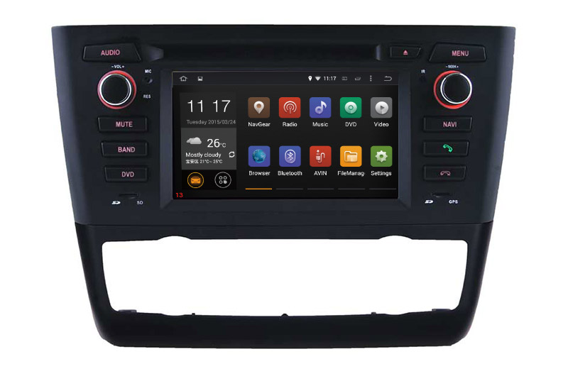 carplay Bmw 1 E81 E82 E88 gps Navigatior car stereo android 3G Internet or wifi connection