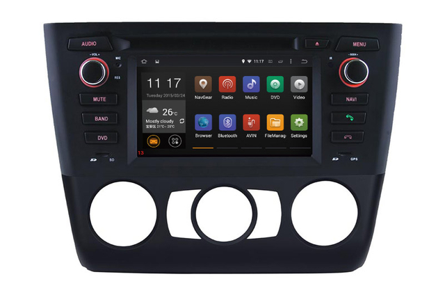 Hualingan BMW 1 Series E81 E82 E87 E88 Android Head Unit Bluetooth Radio 6.2 Inch TouchScreen Car Stereo Upgrade Car GPS Navigation Wireless Apple CarPlay Fullscreen Audroid Auto Wifi 4G 