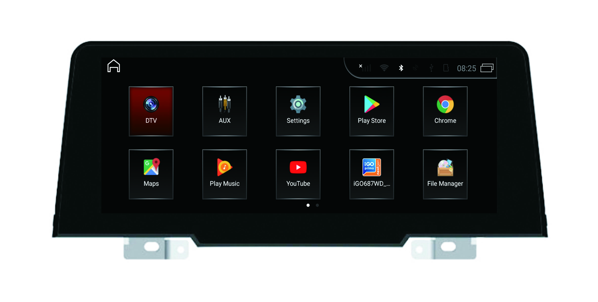 8.8"BMW 1er 2er EVO Android 9.0 Touchscreen GPS Navigation Multimedia WIFI USB SD Car-Rear-View-Camera