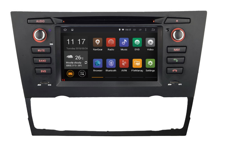 carplay Bmw 3 E90 E92 E93 radio GPS navigation android phone connections