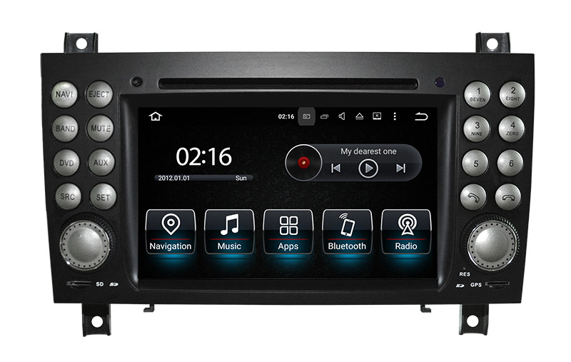2+16G android 7.1car stereo for benz slk 3G or wifi Internet