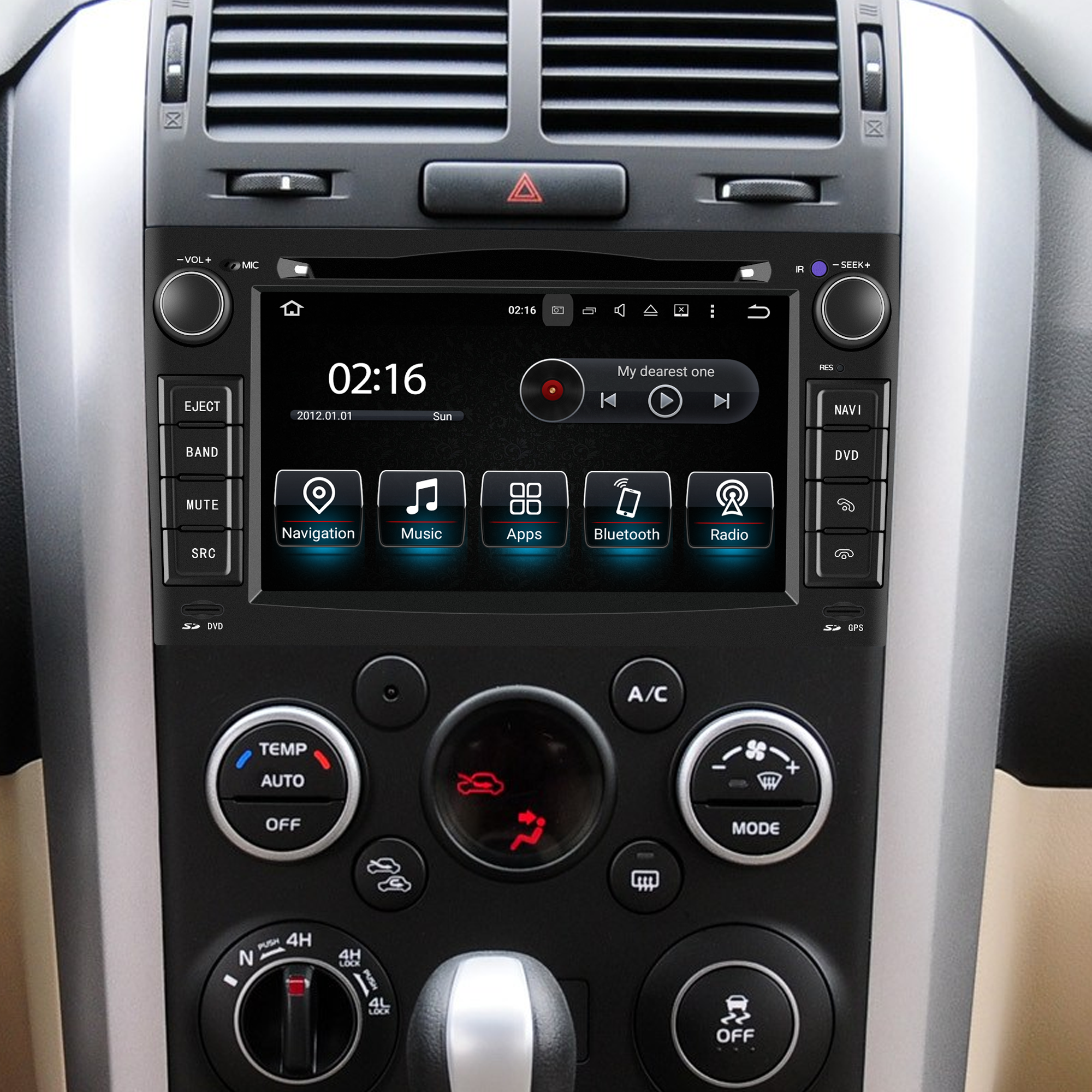 Suzuki Vitara Escudo Radio Replacement 7 inch Touch Screen Stereo Apple CarPlay Android Auto Netflix Spotify Android 13 DVD Navigation WiFi Backup Cameras WhatsApp Reddit