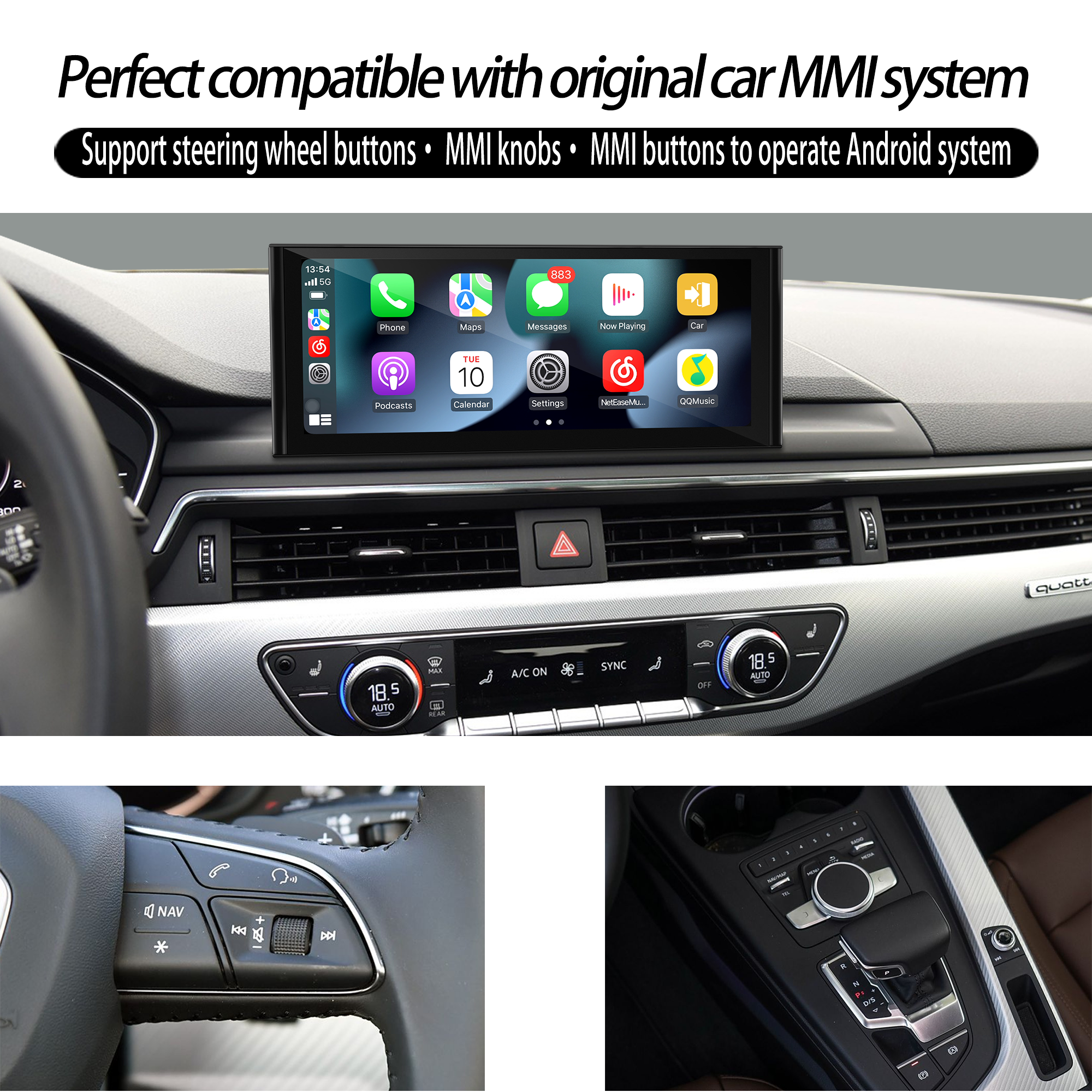Hualingan hla-8861 Audi A4 S4 RS4 A5 S5 RS5 B9 Interior