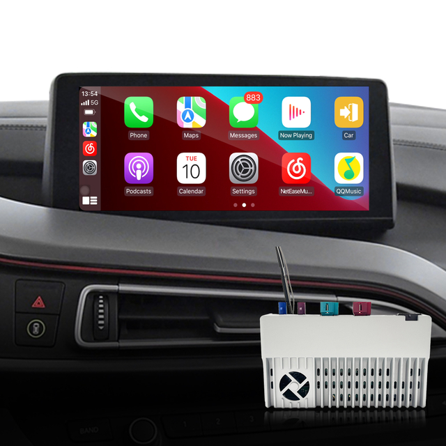 Hualingan CarPlay Adapter for BMW i8 (i12/i15) Upgrade 3 in 1 Wireless CarPlay & Android Auto & Android 13 Apps Games Netflix YouTube Spotify Google Maps Full Screen Mirror to 8.8/10.25 iDrive Screen