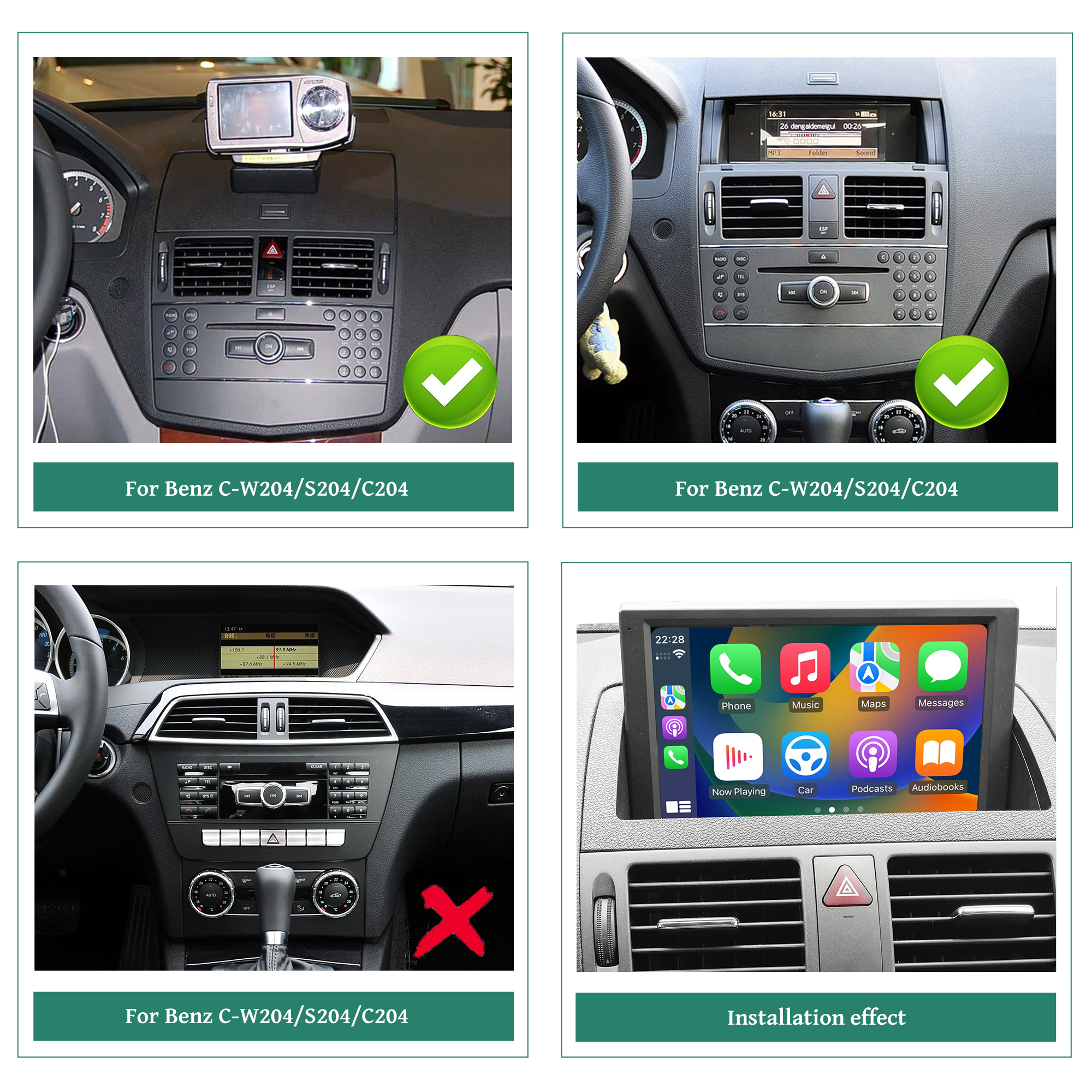 Hualingan HLA-8810 Mercedes-Benz C-Class W204 S204 C204 Verify System Compatibility