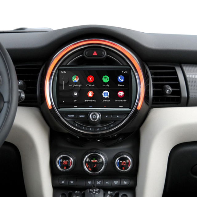 6.5 Mini Cooper NBT F57 Apple CarPlay install 7-inch Touch Screen Wireless Android Auto Netflix TikTok Navigation Waze Vehicle Cameras Android Apps Games Music Movies TV Receive Calls Via Bluetooth