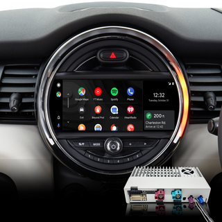Mini Cooper CarPlay Adapter for Mini NBT EVO F57 8.8-inch Screen Wireless Apple CarPlay and Android Auto Full Screen Mirroring iPhone Apps Spotify TikTok Google Maps Calls Via Bluetooth 