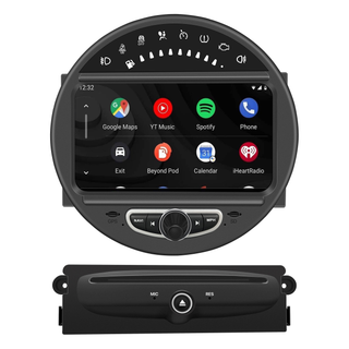 Mini Cooper R58 Apple CarPlay Upgrade 8-inch Android Touch Screen Wireless Android Auto Spotify Navigation Vehicle Cameras Download Android Apps Games Music Movies TV Receive Calls Via Bluetooth 
