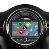 Mini Cooper F54 Apple CarPlay install 7-inch Android Touch Screen Wireless Android Auto Netflix Navigation Vehicle Cameras Download Android Apps Games Music Movies TV Receive Calls Via Bluetooth