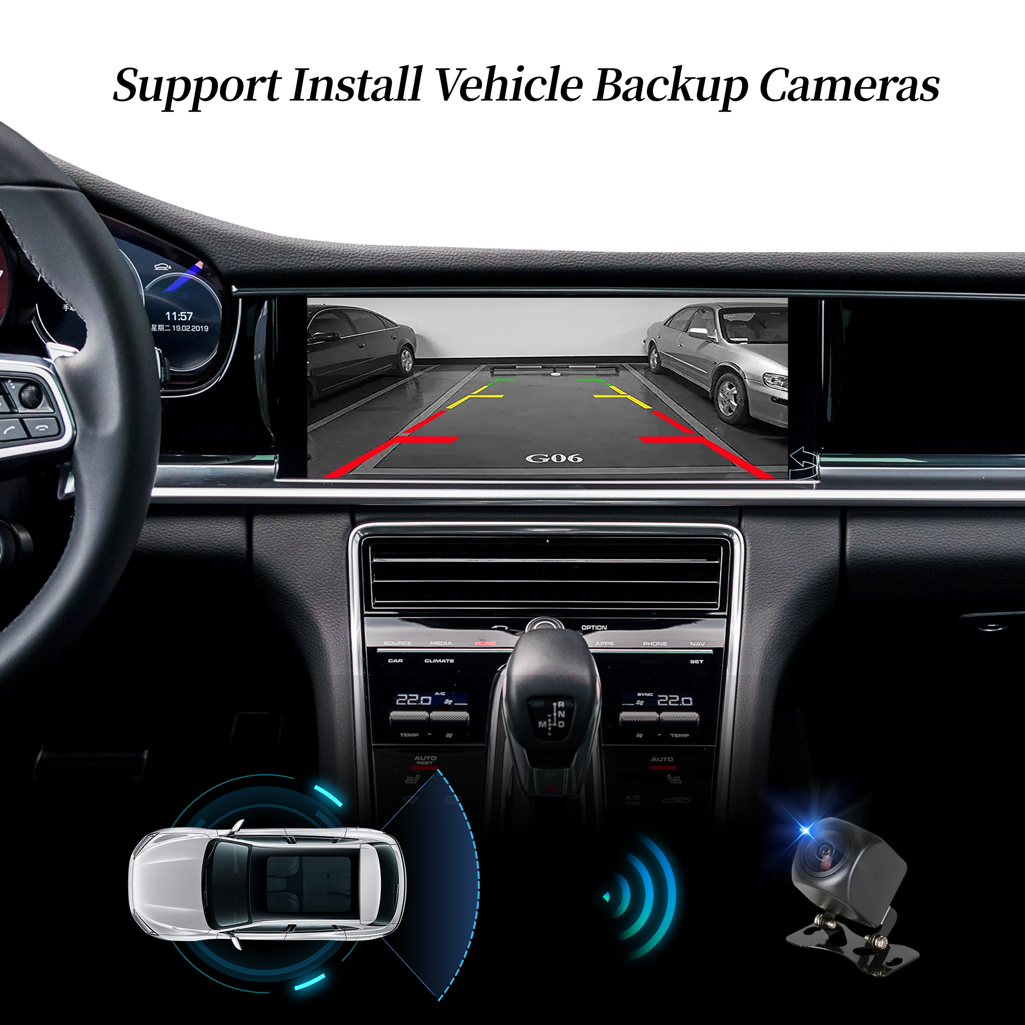 Wireless CarPlay Android Auto Adapter for Porsche Panamera 971 PCM 4.1 (2017-2021) | Stream YouTube,Netflix,Spotify on 12.3 Car Screen | Plug & Play iPhone Android Mirroring Upgrade,Google Maps