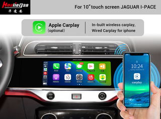 Hualingan Jaguar XE Android Carplay Ai Box Retrofit FullScreen Mirror Android 12 Wireless CarPlay Auto Android Navigation Google Maps Video Rear Camera Wireless Android Auto Adapte