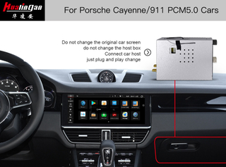 Hualingan 12.3 Inth Touch Screen E3 Porsche Cayenne PCM 5.0 Upgrades Wireless Apple CarPlay FullScree Android Auto Screen Mirroring Android Navigation
