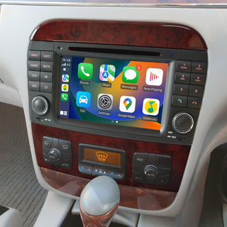 W215 W220 Radio Mercedes Benz S-CL-Class S280 S320 S320 S400 S350 S430 S500 S600 S55 S63 S65 CL500 CL600 CL55 CL63 CL65 Stereo Upgrade 7 Inth TouchScreen Apple CarPlay Andriod Auto Netflix DVD WiFi 